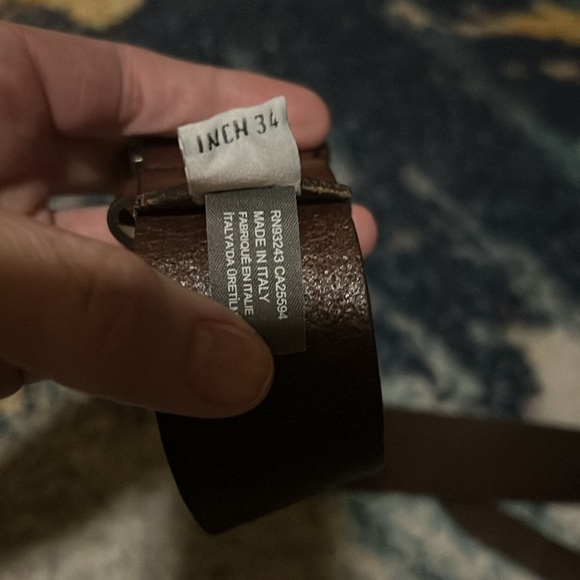 DIESEL brown leather belt 34 inches - Picture 4 of 5